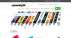Desktop Screenshot of naramky24.sk